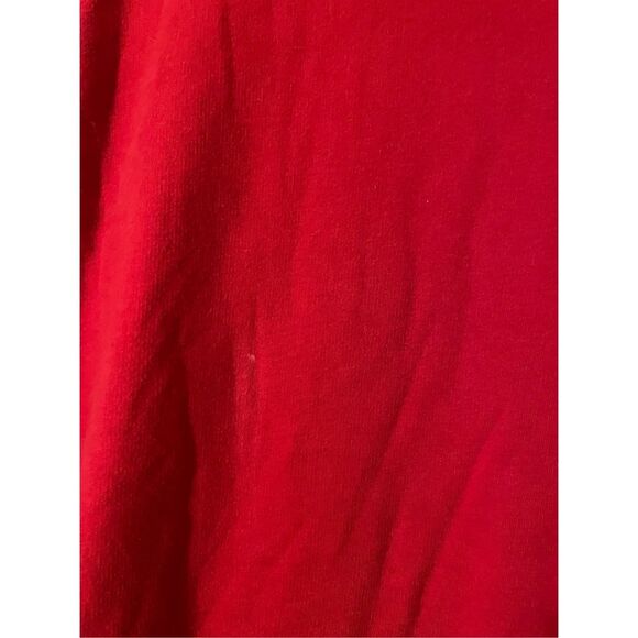 PINK Victoria Secret Red High Mock turtleneck Sherpa Lined Pullover Sweater Smal - Picture 7 of 10